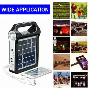 

2020 hot new products Portable Solar Panel Generator System USB Port Built in Lighting Lamp Dropshipping Accessories decoration