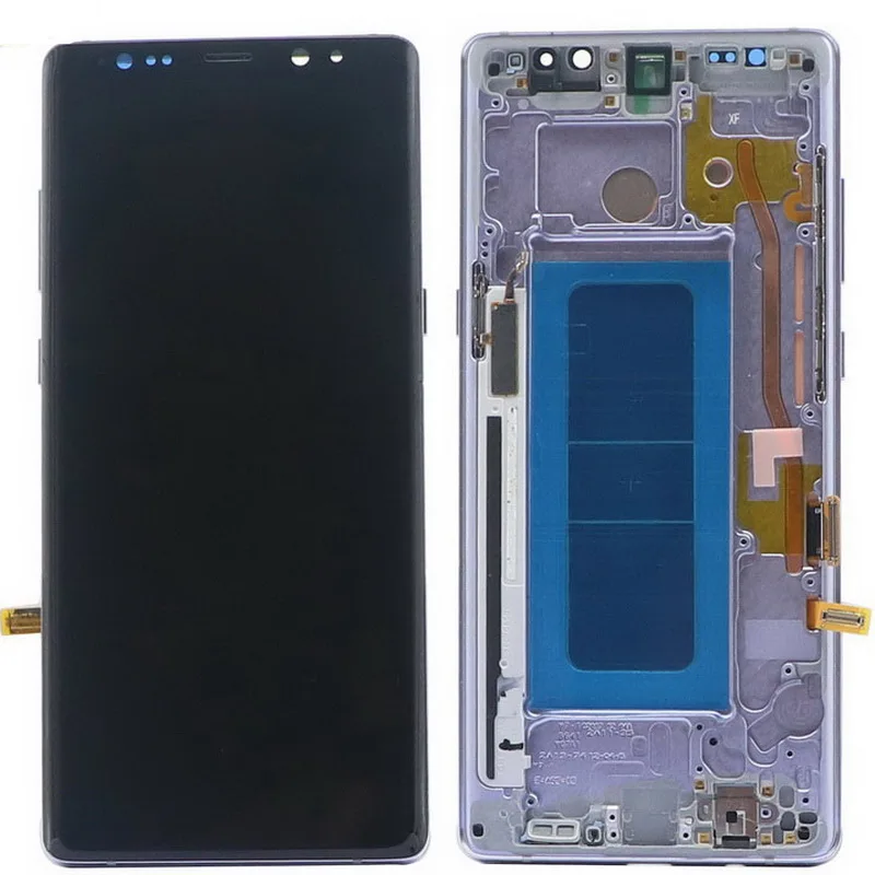 Assembléia com Capa Lcd para Samsung Lcd de Tela Nota Original Galaxy Note N950 N950f N9500 N950u Display Toque Digitador Traseira 8 3 LCDs de celular