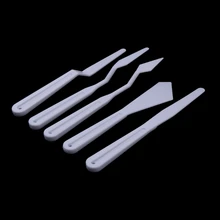 5 шт пластиковые палитры ножей набор художников масляными красками для смешивания