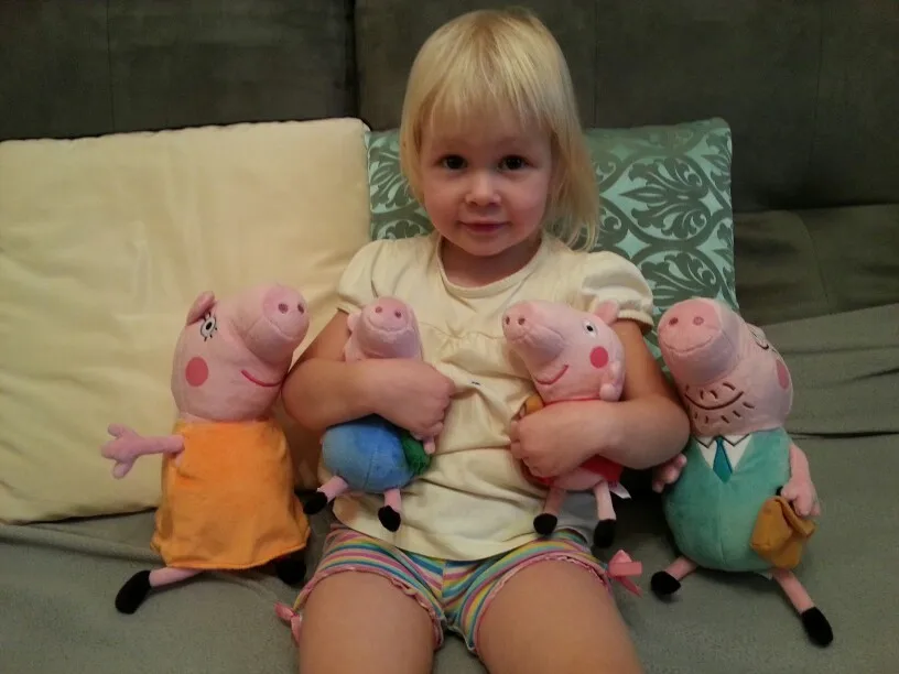 Kawaii милые Brinquedos 8 шт./компл. свинья Семья плюшевые Животные куклы и мягкие игрушки