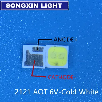 

1000pcs High Power LED 2W 2121 6V Cool white 160-180LM 2121C-W3M5 TV Application AOT LED Backlight