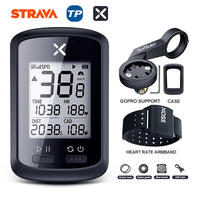XOSS GPS Bike Computer G+ Wireless Cycling Speedometer Road  MTB Waterproof Bluetooth ANT+ Cadence Speed Cycle Bicycle Computer G PLUS Group G
