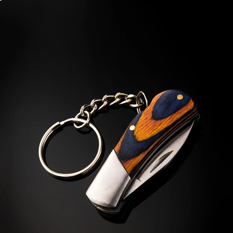 

Pocket Folding Knife Unboxing Mini Knife Sharp Small Blade Keychain Small Hanging Outdoor Hiking Camping Knife