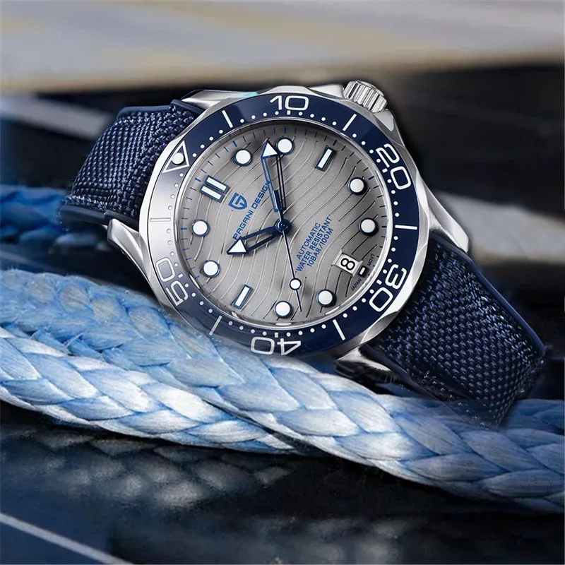 

2023 NEW PAGANI DESIGN 007 Blue Watch Men Ceramic Bezel Top Brand Luxury Mechanical Men Watches Sapphire Glass Stainless Steel