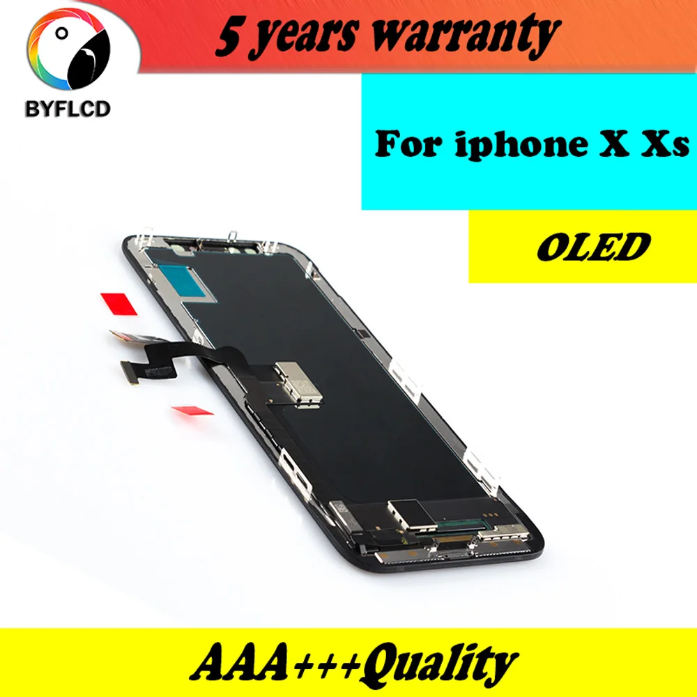 

AAA+++Display For iPhone X Xs OLED With 3D Touch Digitizer Assembly No Dead Pixel LCD Screen With Digitizer Replacement Assembly
