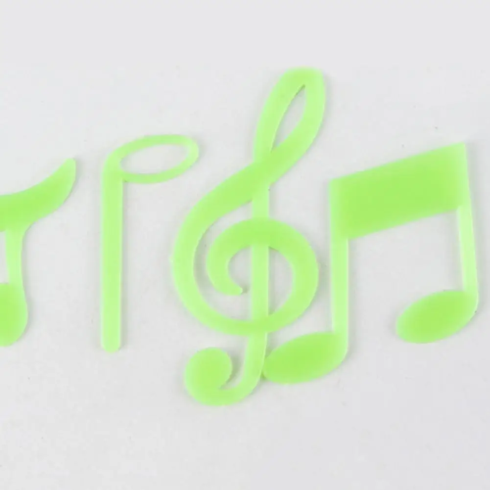 15Pcs Christmas Musical Note Glow in the Dark Wall Sticker Decal Home Party Holiday Decor Decorations For Gift | Дом и сад