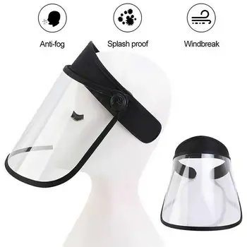 

Portable Anti-spitting Protective Face Cover Adjustable Outdoor Adjustable transparent Mask Protective Plastic Face Cover Mask