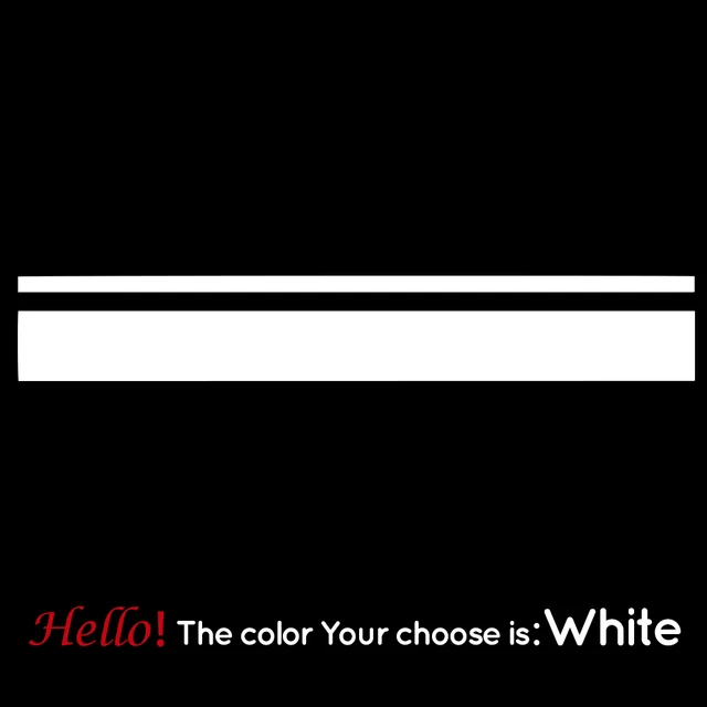 Autocollants à rayures en vinyle pour camping-car,pièces, pour camping-car, Van, boîte à cheval, caravane, décoration Automobile white