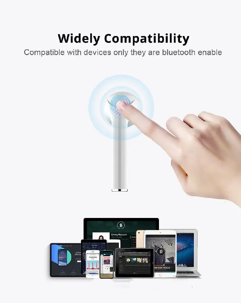Kuulee T7RX мини беспроводные Bluetooth Внутриканальные наушники с микрофоном бас Hifi наушники для iPhone Xiaomi