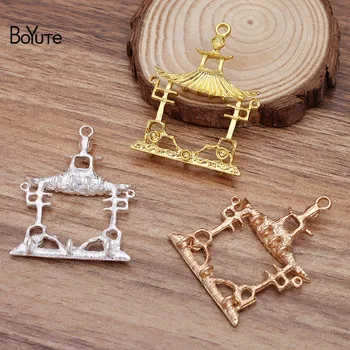 

BoYuTe Factory Wholesale (20 Pieces/Lot) 49*37MM Metal Alloy Pavilion Pendant Diy Hand Made Jewelry Accessories