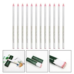 12Pcs Roll Paper Point Pens Thread Machine Sewing Pens Multi-purpose Crayons (White)