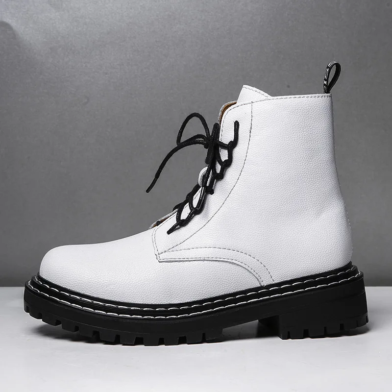

Boots Woman 2019 Genuine Leather Classic England Wind Increase Down Short Boots