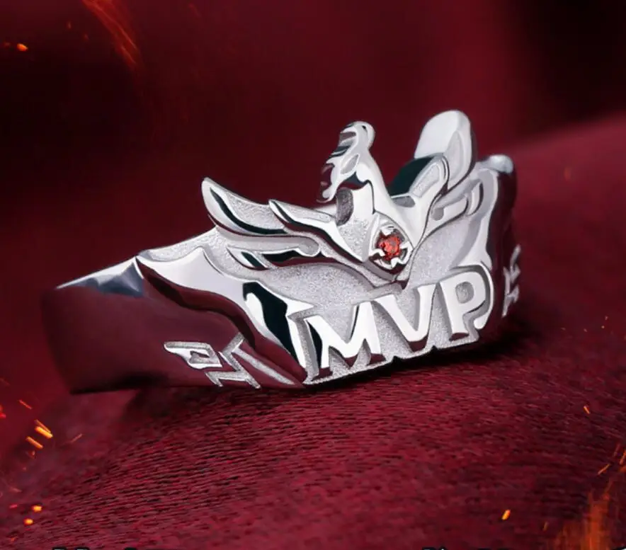 Арена Валора: 5v5 Арена игра MVP 3D кольцо 925 серебряные ювелирные изделия Рождественский подарок Размер 6/7/8
