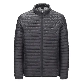 

Warm USB Heated Coat Heating Jacket Temperature Ajustable Skiing Zipper Pocket Windproof Electric Vest Heated Winter