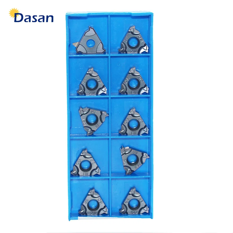 

16ER AG60 A55 A60 ISO 16IR 22ER Carbide Threaded Inserts High Quality CNC Lathe Threading Cutter Tools for SER SNR Holder