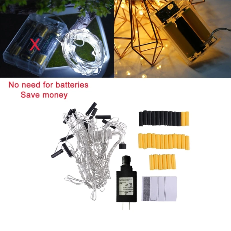 

EU/US/UK Plug 10-in-1 AA AAA Battery Eliminator Replace 2x 3x AA AAA Batteries Power Adapter for Radio Electric Toy LED Light