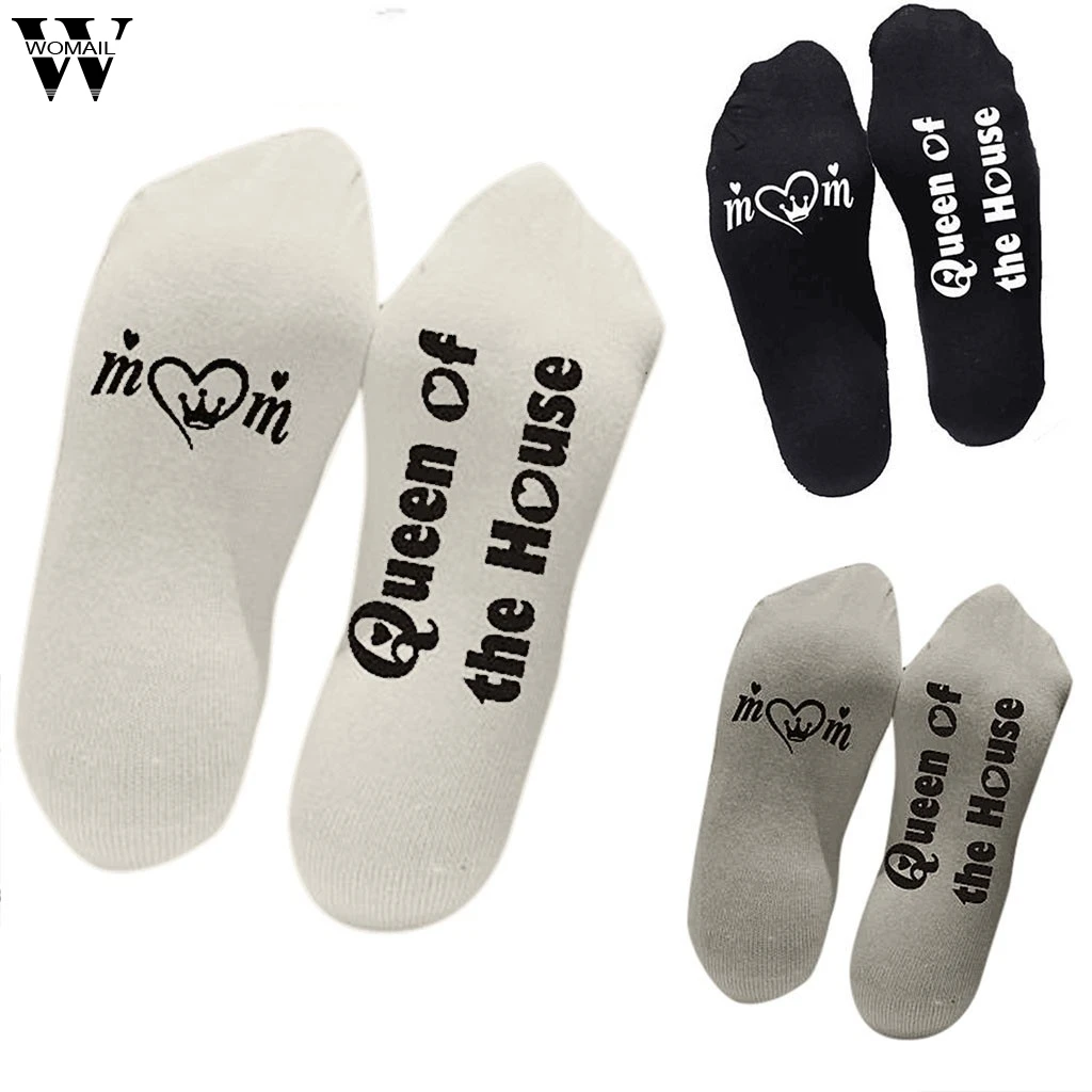 Новинка; унисекс; забавные Модные Повседневные носки с буквенным принтом; 1 пара; модные мягкие хлопковые носки средней длины; удобные теплые носки;