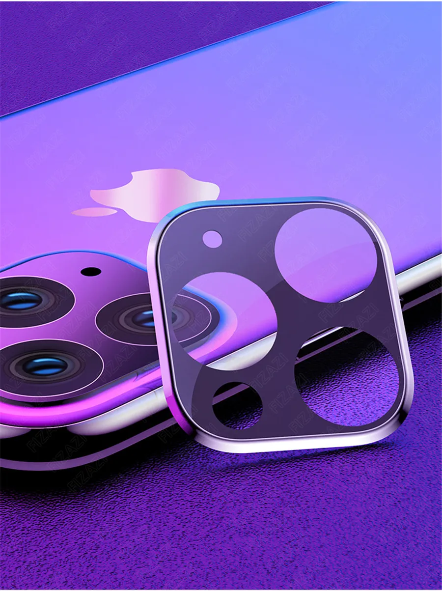 Чехол для задней камеры iPhone 11 Pro+ закаленное стекло для камеры Iphone 11 Pro Max защита экрана металлический защитный чехол