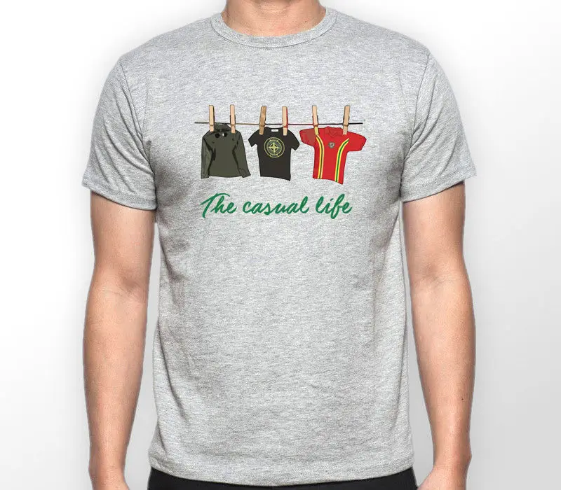 

2019 Letters Printing Men Short Sleeve T Shirts Tops T Shirt Homme Casuals Footballer Wales Terrace Against Modern Casual Tee