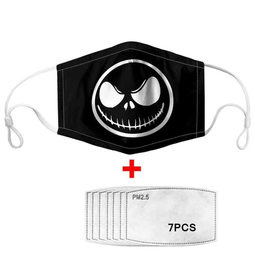 

7Pcs PM2.5 Filter Gas Masks Carbon Insert Women Men Anti-dust Masks Washable Mask Reusable Face Mask Non-disposable Moth Mask