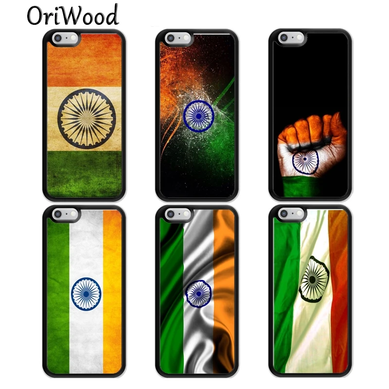 

OriWood Indian Flag TPU Phone Case For iPhone X XR XS MAX 6S 6 7 8 Plus 5S SE Rubber Bcak Cover Coque Shell