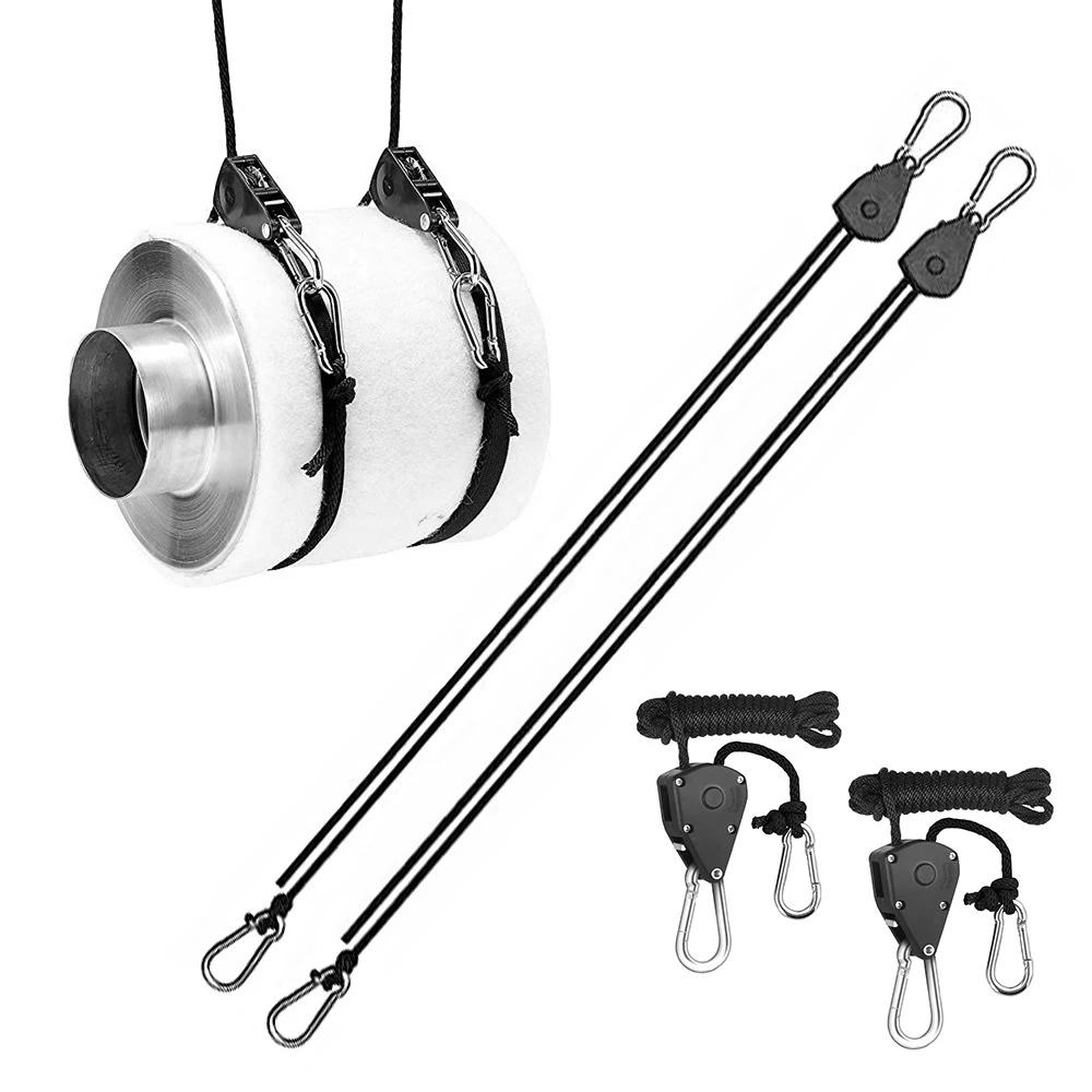 Pulley Ratchets Heavy Duty Rope Clip Hanger 4pcs/2pc For Kayak And Canoe Boat Rope Lock Tie Down Strap