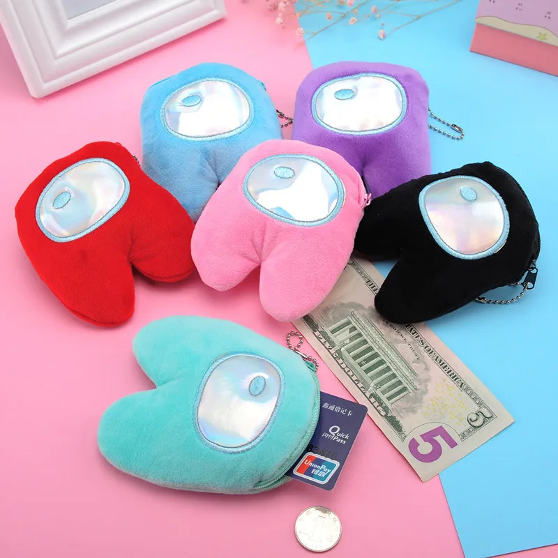 Cute plush coin purse panda animal coin purse zipper coin purse USB wired headset mini bag key bag children's birthday gift 4