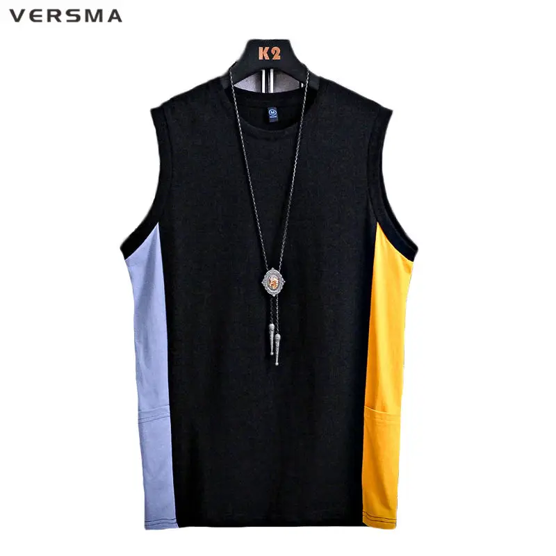 

VERSMA Sport Clothes Sleeveless Shirt Tank Top Bodybuilding Men Summer Clothes For Men Vintage Vest Men Undershirt Dropshipping