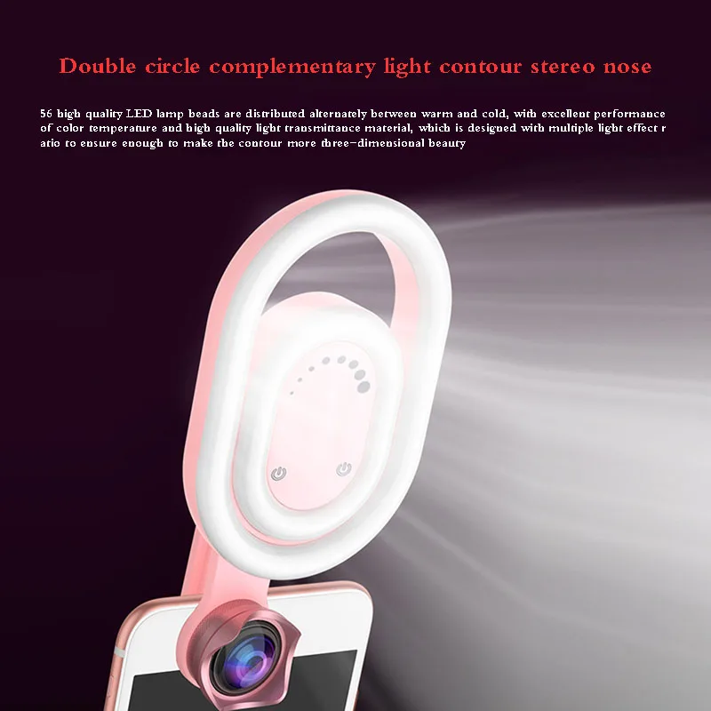 Светодиодный кольцевой светильник для селфи с широкоугольным объективом для телефона huawei P20 P30 Pro samsung для Youtube Makeup beauty Instagram