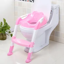 Baby Children Potty Training Seat with Adjustable Ladder Infant Toilet Training Folding Seat New TP899