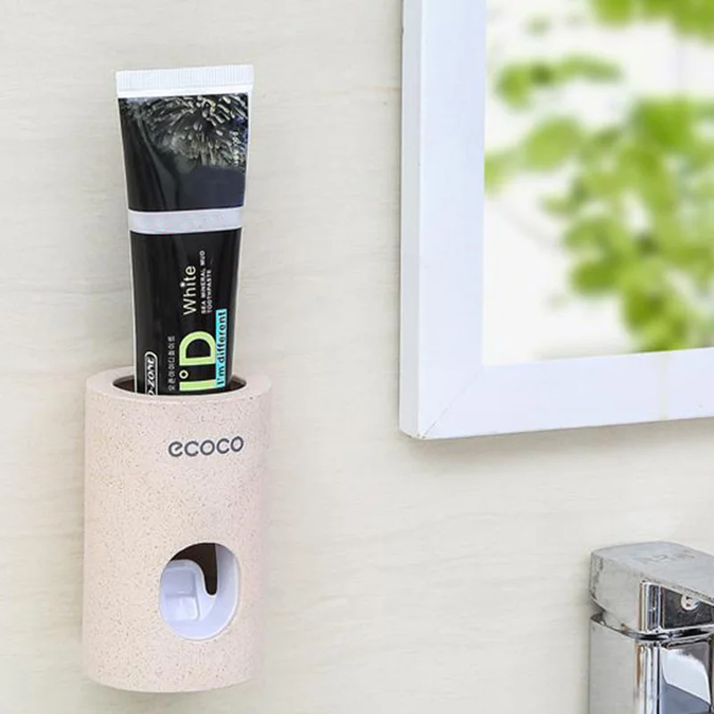 Household Wall-Mounted Automatic Toothpaste Dispenser Home Dust-Proof Hands Free Toothpaste Squeezer Holder Bathroom Accessories