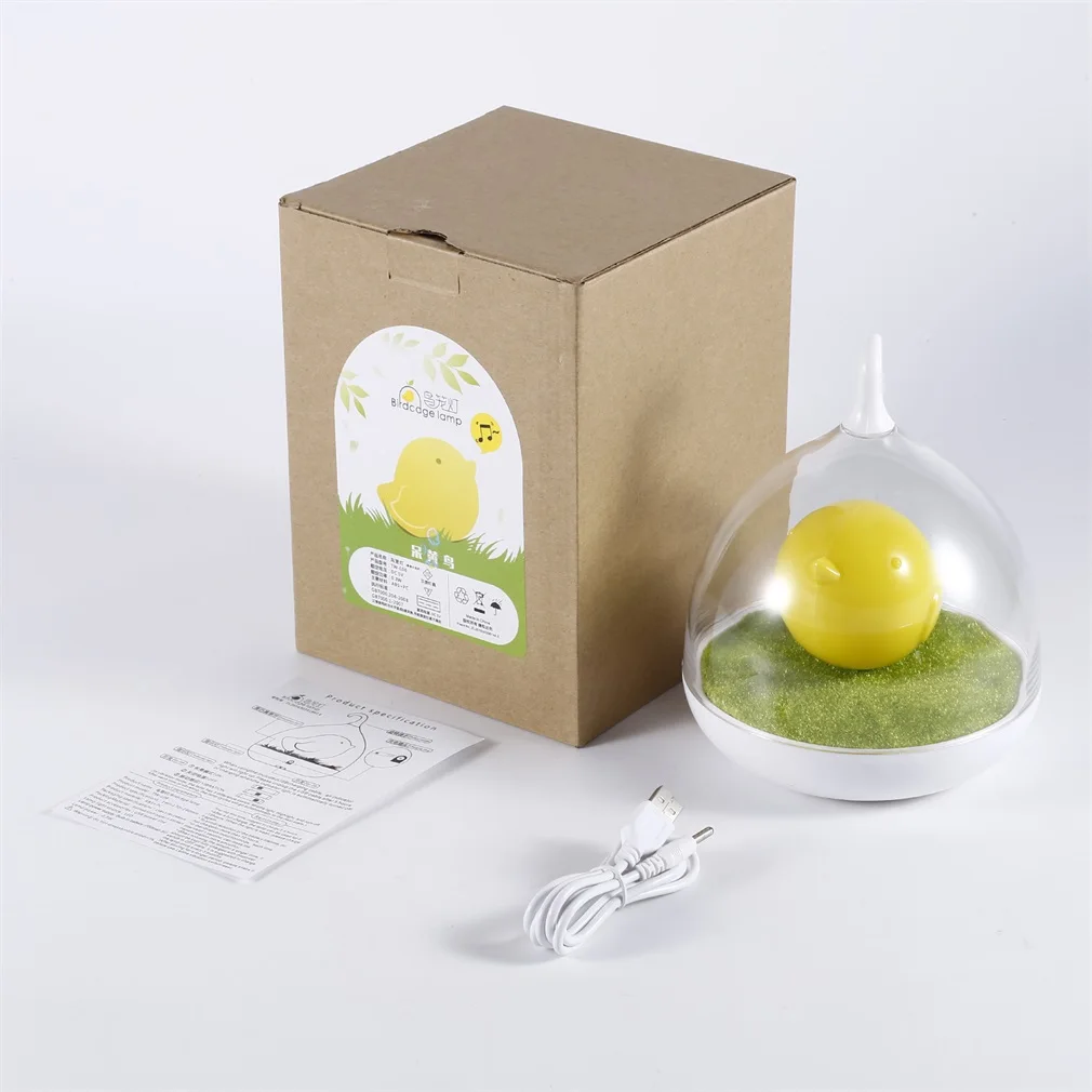 

Cute Birdcage Lamp Energy Saving LED Rechargeable Night Light USB Charging for Baby Neusery Decor Bedroom Dimmer ABS+PC