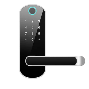 

HFES Digital Bluetooth Smart Fingerprint Door Locks Code Wifi Card Security Doorlock Office Remote Control AI Sound Control