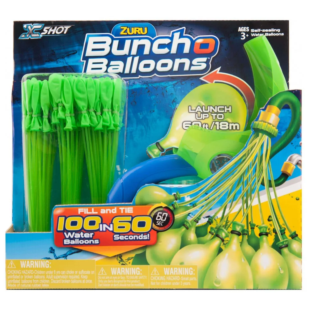 Bunch O Balloons Z1241 Продвинутый набор: 100 шаров с пусковым устройством
