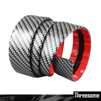 

1M Car Sticker Rubber Styling 5D Carbon Fiber Door Sill Protector Cover Bumper Sticker Auto Accessories For Suzuki Toyota