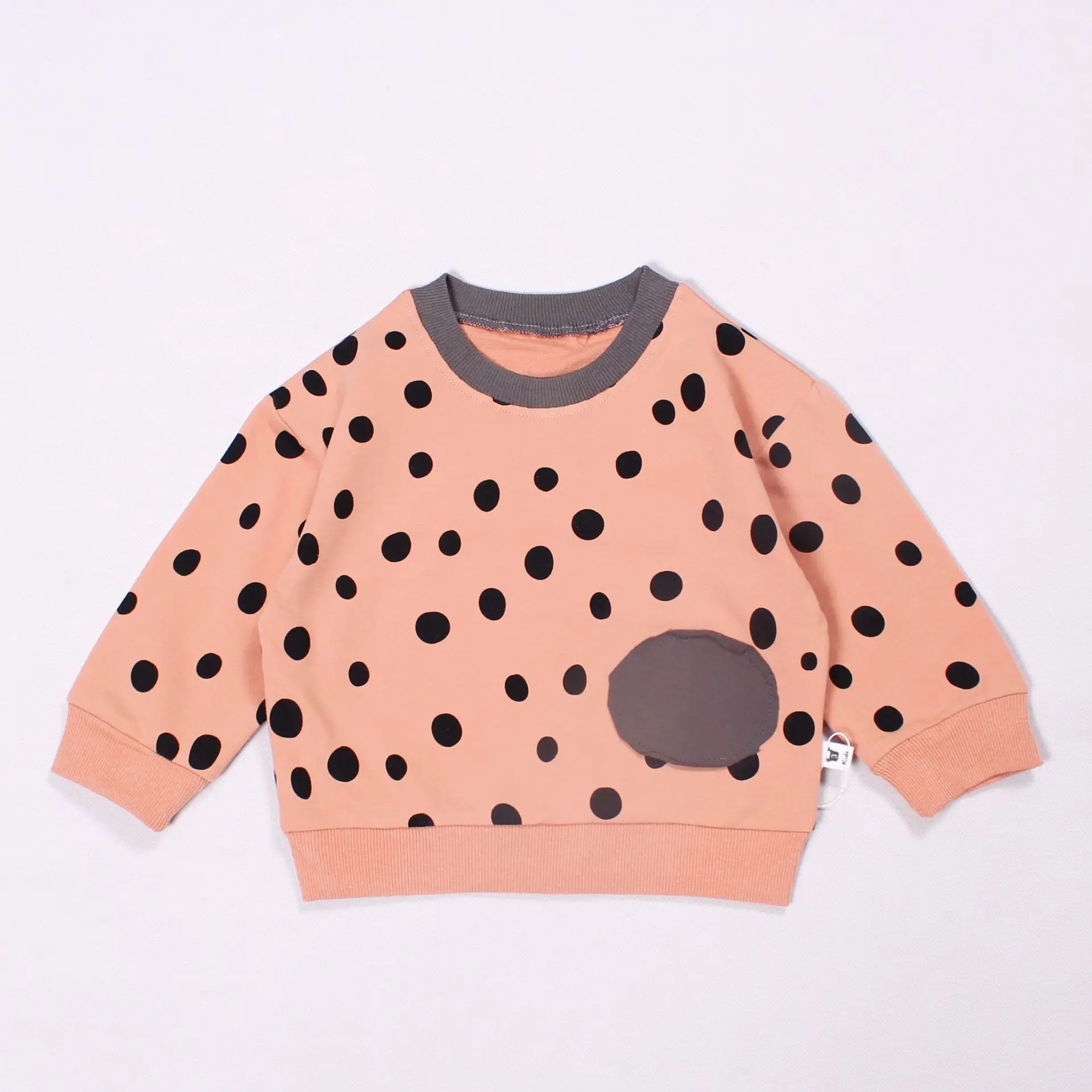 Toddler Infant 2 3 4 5 6 Years Baby Girl Sweatshirt Kids Pulloverts Top Tees Children's Long Sleeve Polka Dot T Shirts for Girls