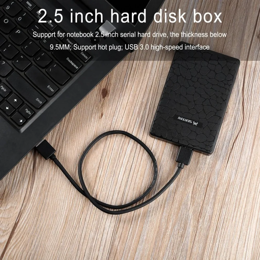 SEATAY HD101 2," USB 3,0 SATA 3,0 Hd коробка HDD жесткий диск Внешний корпус HDD чехол инструмент бесплатно 5 Гбит/с прозрачный 4 цвета