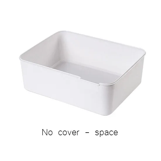 YiCleaner Partition Underwear Storage Box Storage Box Plastic Sock Storage Drawer Organizers Wardrobe Clothes Partition Storage - Цвет: No cover - space