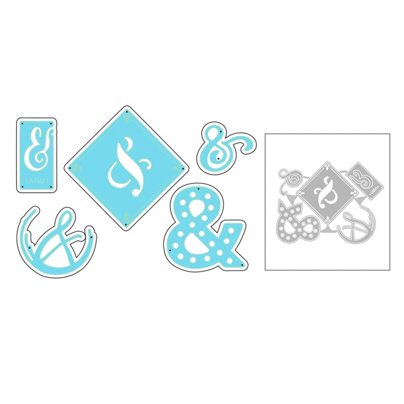 2020 новый Символ &amp и тисненые металлические Вырубные штампы для DIY метка