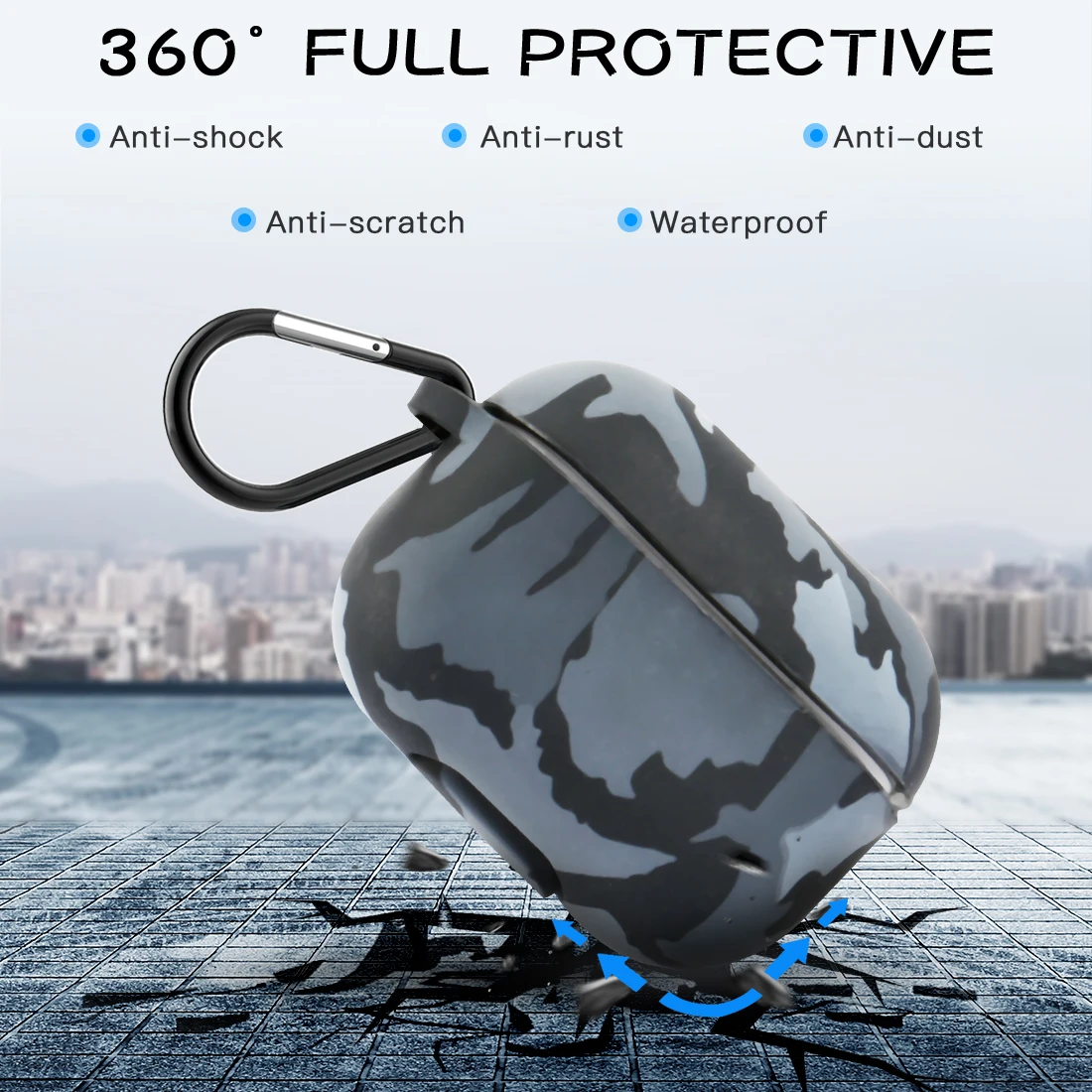 Для AirPods Pro чехол силиконовый чехол беспроводной Bluetooth наушники защитный чехол Защита от падения Аксессуары для наушников