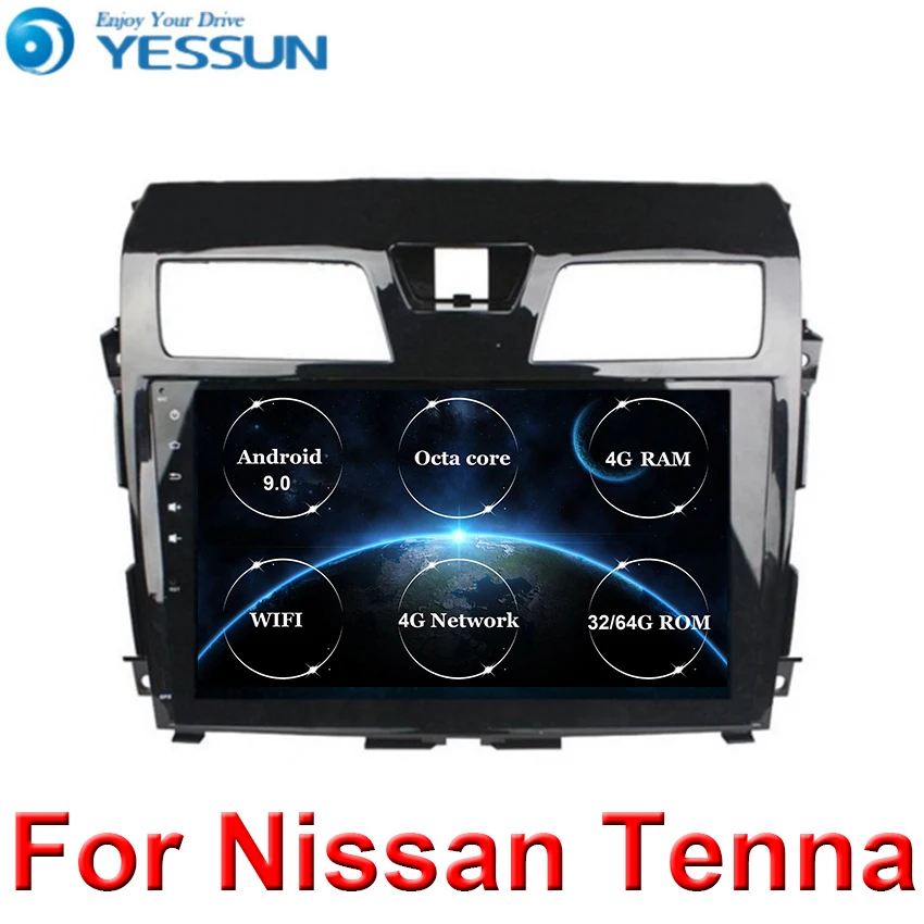 10," Автомобильный Радио gps мультимедийный плеер для Nissan TEANA 2013- Android 9 Wifi Bluetooth Восьмиядерный головное устройство