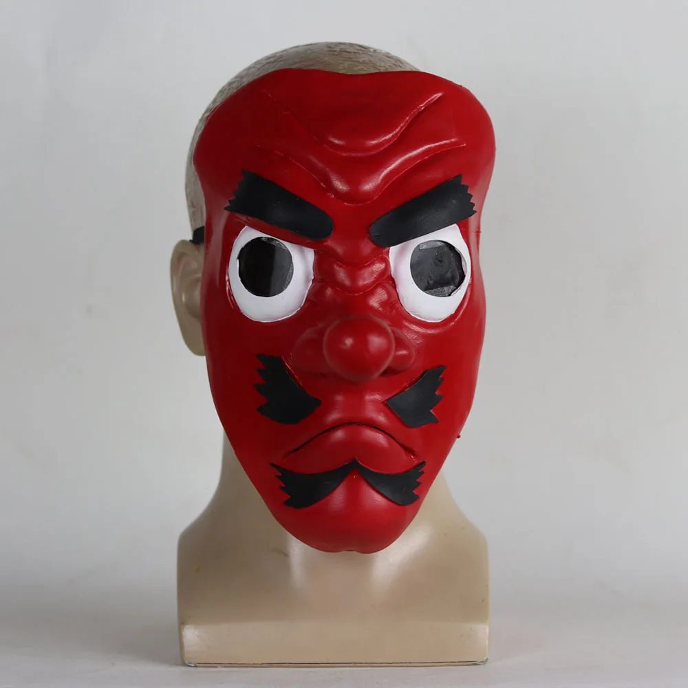 Аниме «Demon Slayer Kimetsu no Yaiba Urokodaki Sakonji», косплей, маски для детей и взрослых, латексная маска на половину лица, вечерние маскарадные маски на Хэллоуин - Цвет: Mask