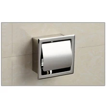 Туалетная рулонная бумага из нержавеющей стали, водонепроницаемая Скрытая установка, держатель для салфеток JS23