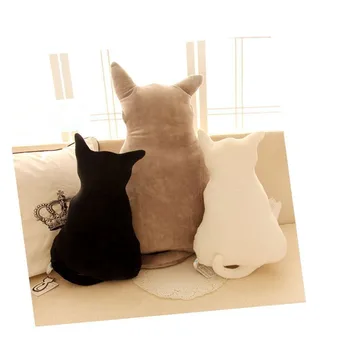 

Hot Sale Creative New Year Gift Cute Soft Plush Cushion Back Cat Seat Sofa Pillow Plush Toy Stuffed Animal Doll Head Pillows