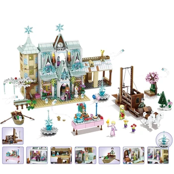 

2020 New In Stock Building Blocks Bricks Princess Elsa Anna Compatible with Lepining Friend 1431 1430 1429 Toys for Children