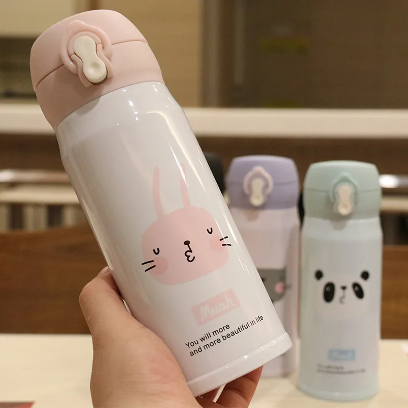 

Small Portable Literature And Art Insulated Cup Direct Drinking Students Glass Couples Fresh Portable Bottle Leak-Proof Daily Gi