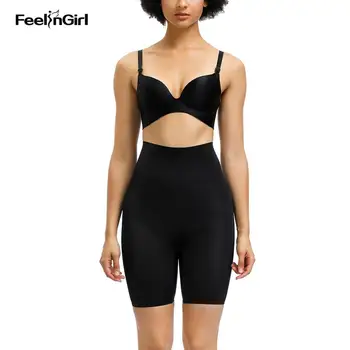 

FeelinGirl High Waist Butt Lifter Postpartum Slimming Underwear Seamless Enhancer Elastic Tummy Control Panties Boxer Briefs