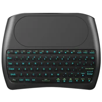 

Mini Wireless Keyboard Mouse Colorful Laser Engraving Backlight Large Touch Screen Wireless Keyboard