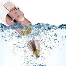 2 в 1 для женщин для удаления волос мини безболезненный Эпилятор светодиодный индикатор электрический триммер для бровей тела USB перезаряжаемая портативная бритва