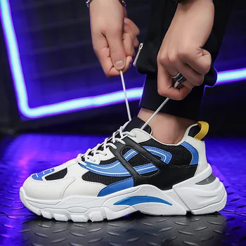 

Luxury Outdoor Mesh Breathable Men's Casual Shoes old dad Sneakers Lace Up Men Sport Running Shoes Quality Leisure Shoes Man